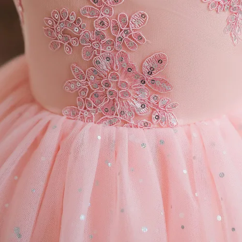 Vista 4 de NNJXD Baby Girl Princess Dress Bowknot Sequins Dresses