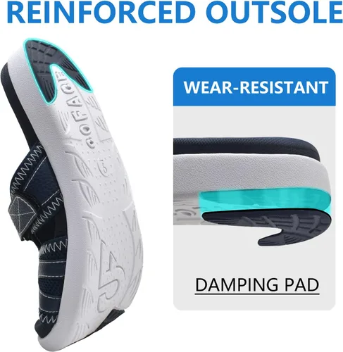 Vista 6 de COFACE Sandalias de recuperación deportiva para hombre, fascitis plantar, suaves, ligeras, ortopédicas