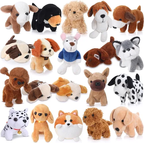 Vista 8 de Sosation - 20 piezas de mini animales de peluche a granel adoptar un regalo suave para cachorros, fiesta de regalo para niños, veterinaria, fiesta