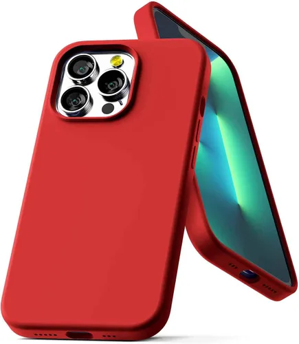 Vista 12 de GOOSPERY Funda de silicona líquida compatible con iPhone 13 Pro, suave al tacto, protección de cuerpo completo, a prueba de golpes, con forro