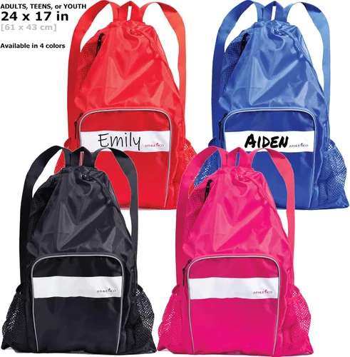 Vista 6 de Athletico - Bolsa de malla para piscina, con compartimentos para contenidos húmedos y secos ideal para natación, playa, campamento y más.