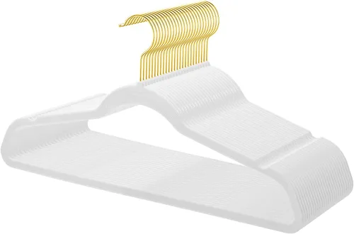 Vista 13 de TIMMY Perchas de terciopelo de alta calidad – Perchas negras resistentes antideslizantes que ahorran espacio para abrigos, trajes y suéteres