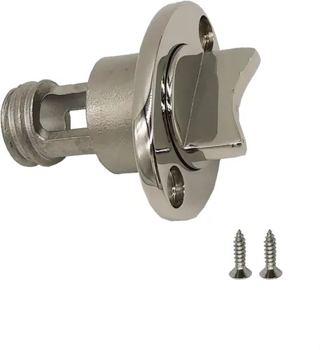 Vista 3 de Tapón de drenaje de barco de 1 pulgada de acero inoxidable ovalado marino 316 para junta tórica de garboard 3/4" Kit de tapón de drenaje de barco