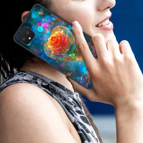 Vista 518 de Funda delgada para Google Pixel 4 XL, funda delgada de silicona de TPU suave a prueba de golpes para Google Pixel 4 XL, astronauta Galaxy