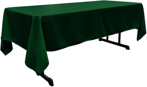 Vista 79 de New Creations Fabric & Foam Inc - Mantel rectangular de popelina de poliéster de 60 pulgadas de ancho por 120 pulgadas de largo. (Avocado)