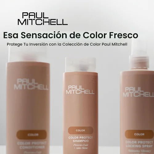 Vista 6 de Paul Mitchell Acondicionador de protección de color, evita la decoloración y añade brillo, para cabello teñido