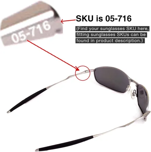 Vista 3 de Walleva Replacement Lenses for Oakley Whisker Sunglasses - 10 Options Available