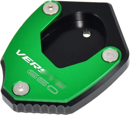 Vista 7 de SCUUBE Para Kawasaki para VERSYS 650 2015-2021 Almohadilla lateral de motocicleta Soporte Extensor de pie Soporte Soporte Placa Ampliadora Negro