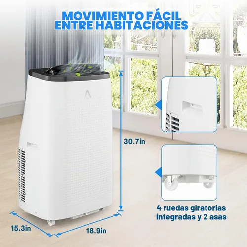 Vista 7 de Garvee Aire acondicionado portátil 3 en 1, unidad de CA de 14000 BTU