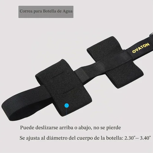 Vista 7 de Soporte universal para botella de agua con correa ajustable para el hombro para caminar en corto senderismo, soporte para botella de agua