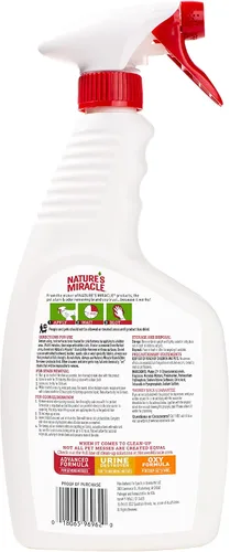 Vista 2 de Removedor de manchas y olores de perros, fórmula enzimática para desastres cotidianos, de Nature's Miracle, 709 ml