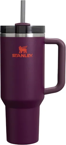 Vista 84 de STANLEY Quencher H2.0 Vaso Térmico con asa y pajilla, 64 onzas, tapa Flowstate de 3 posiciones, gran capacidad para viajes y deportes, vaso de acero