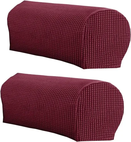 Vista 11 de LINGXIYA Juego de 2 fundas para reposabrazos de sofá, funda elástica suave para sillas, sofás reclinables, fundas protectoras para reposabrazos