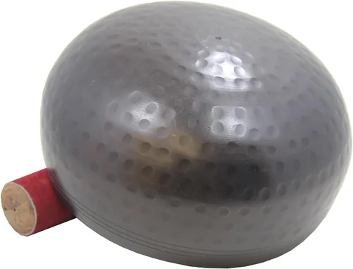 Vista 3 de Juego de mazo tibetano de 5.5 pulgadas con cojín de cuenco de canto martillado a mano oscura