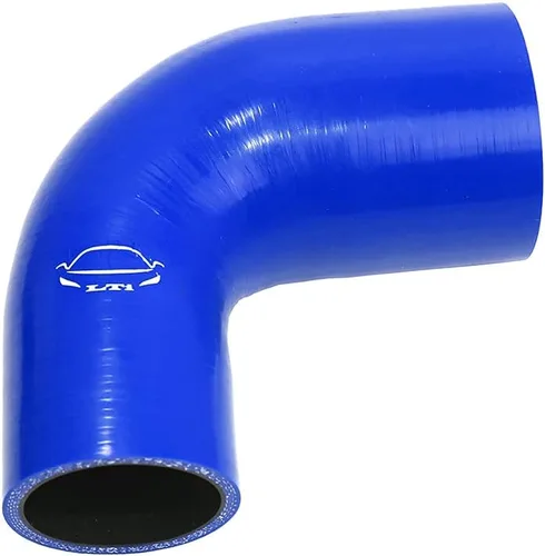 Vista 16 de Manguera de silicona reforzada de 4 capas de alto rendimiento de 2"-2.25" ID codo reductor acoplador de 90 grados para turbo/intercooler/tubería