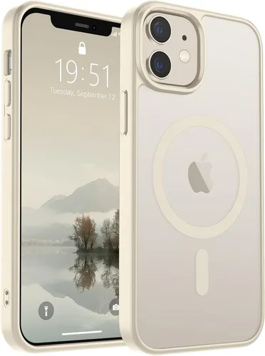 Vista 297 de SUPFINE Funda magnética para iPhone SE 2022 (3ª)/2020 (2ª), iPhone 8 (compatible con MagSafe) (protección contra caídas de grado militar), funda