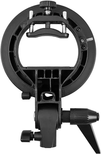 Vista 3 de Godox Soporte tipo S Bowens S Mount Holder para Speedlite Flash Snoot Softbox Honeycomb con luz USB