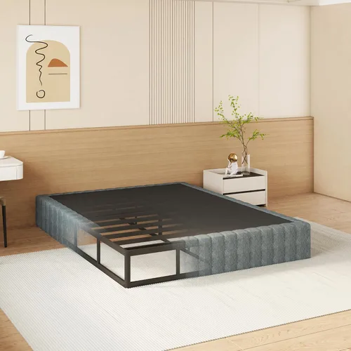 Vista 20 de NHODIR Base de cama con somier doble de 4 pulgadas