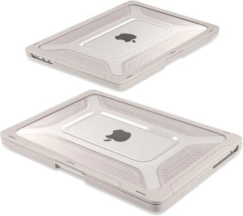 Vista 7 de Batianda HexArmor - Funda para MacBook Air de 15 pulgadas 2023-2026, gris X-caqui