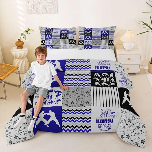 Vista 58 de Erosebridal Softball Comforter Set Patchwork Buffalo Plaid Twin Bedding Sets for Girls Kids Teens Child Galaxy Stars Ball Game Baseball Comforter