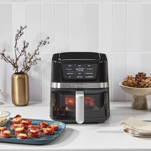 Vista 3 de Cuisinart Freidora de Aire, Cesta Compacta de 2.6 Cuartos con 3 Funciones de Cocina para Freír al Aire, Asar y Hornear, 3 Ajustes Preestablecidos