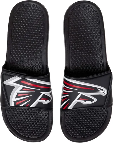 Vista 9 de FOCO mens NFL Team Cropped Big Logo Shower Sport Slide Flip Flop Sandals