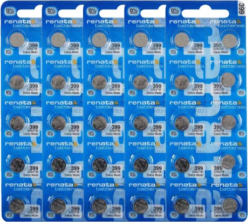 Vista 8 de Renata 399 SR927W Baterías – 1.55 V Óxido de Plata 399 Batería de reloj (2 unidades)