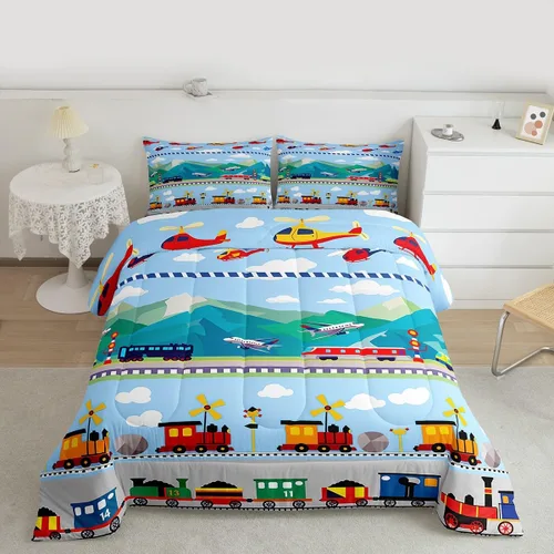 Vista 21 de Feelyou Juego de ropa de cama con diseño de arco iris, juego de edredón para niños, niñas, decoración de notas musicales, edredón de microfibra