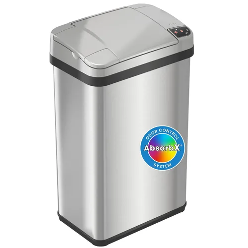 Vista 16 de iTouchless - Basurero de cocina con sensor automático con capacidad de 13 galones y filtro de olor
