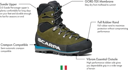 Vista 2 de SCARPA Grand Dru GTX - Botas de senderismo impermeables Gore-Tex para montañismo y mochileros