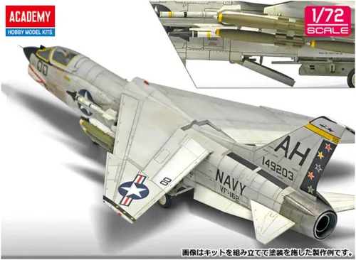 Vista 3 de Academy Hobby Model Kits Avión a escala : Kits de aviones y jets, 1/72 F-8E VF-162 Los cazadores