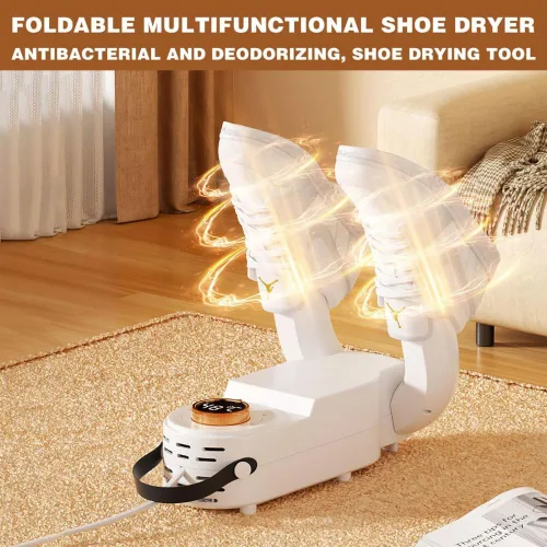 Vista 4 de Secador de zapatos plegable eléctrico para el hogar, calentador de zapatos de calefacción instantánea inteligente portátil desinfección inteligente