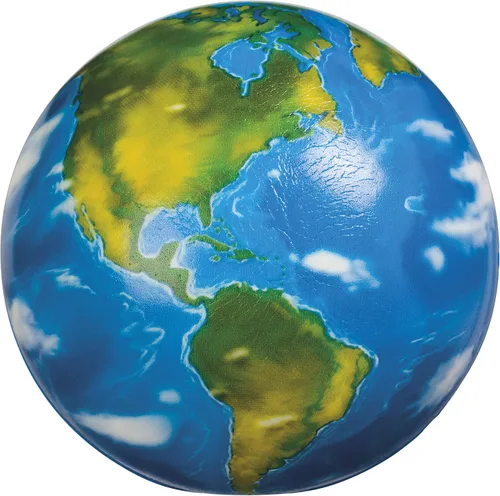 Vista 2 de Toysmith Squishy Planet Earth Ball - Bola de estrés con capas, juguete educativo