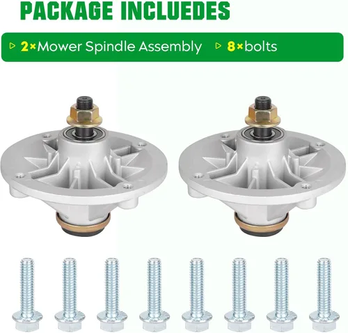 Vista 5 de Youxmoto Conjunto de husillo de cubierta de 42 pulgadas 110-6866 117-1192 apto para Toro Timecutter Z4200 Z4202 Z4220 Z4235 Z5020 paquete de 2