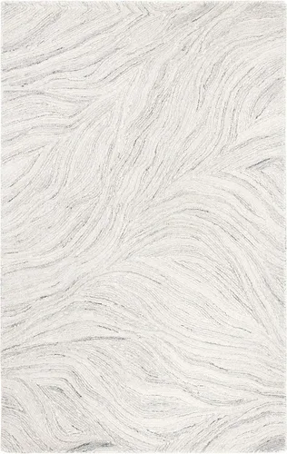 Vista 24 de SAFAVIEH Metro Collection - Alfombra decorativa de 2 x 3 pies, marfil y marrón, hecha a mano, lana abstracta moderna, ideal para zonas de alto