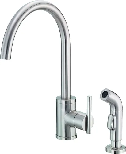 Vista 5 de Gerber D401058BB Grifo de cocina Parma de fontanería con aerosol, bronce cepillado