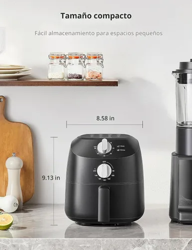Vista 11 de COMFEE' Compacta Freidora de Aire de 2.1 Cuartos con 12 Opciones de Menú, Temporizador Ajustable y Control de Temperatura de 82-204 Grados C, Cesta