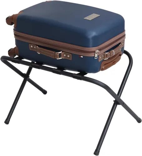 Vista 2 de Mabel Home Portaequipajes plegable de metal negro