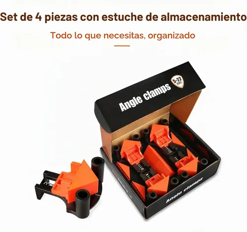 Vista 6 de Abrazaderas de esquina para carpintería 4PCS - Abrazaderas angulares de 60