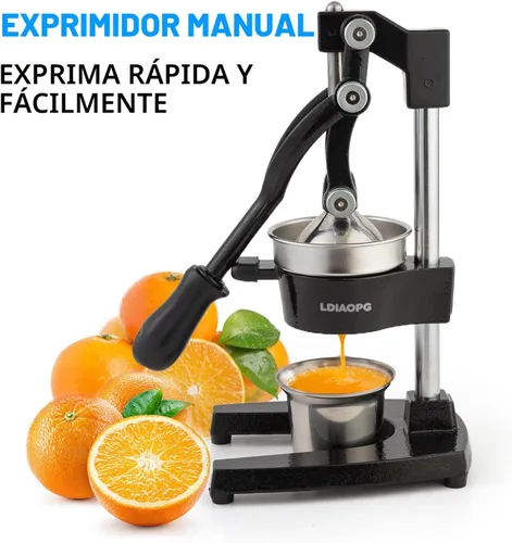 Vista 8 de [Usado] Exprimidor manual de hierro fundido, exprimidor de cítricos a mano, exprimidor de limón naranja, exprimidor manual resistente, grado