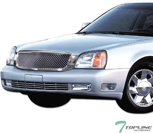 Vista 6 de 7422440752746 Compatible con 2000-2005 Cadillac Deville Rejilla de Parachoques Delantero de Malla Cromo