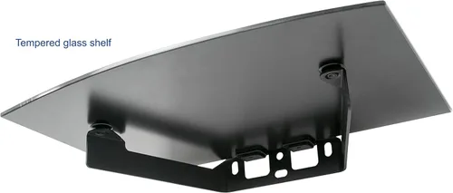 Vista 4 de VIVO Soporte de pared para TV de pantalla de 23 a 55 pulgadas con inclinación ajustable y estante de entretenimiento, AV flotante, estantería DVD