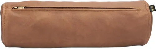 Vista 2 de D DOLLY LAMB Fundas de cojín cilíndricas de piel de cabra – Funda de almohada redonda de cilindro cervical Diseñada para cabeza, cuello, espalda