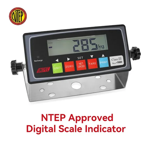 Vista 3 de Indicador digital aprobado por PEC NTEP con pantalla LED para básculas de piso, ganado y camiones, indicador de escala de instrucciones (PEC-IN202)