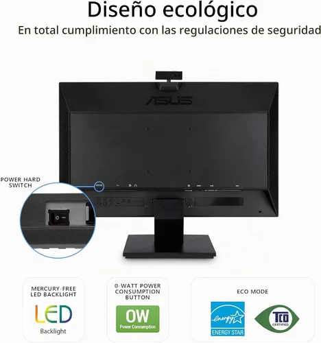 Vista 6 de ASUS BE24EQK - Monitor de computadora de 24 pulgadas, 1080P, cámara web