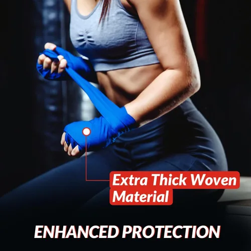 Vista 3 de DEFY Professional – Vendas elásticas profesionales para manos, de 180 pulgadas (457.2 cm), para boxeo, muay thai, MMA, para hombre y mujer - Par Rojo