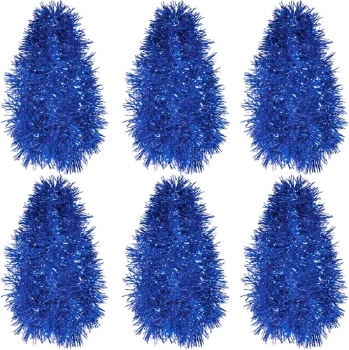 Vista 13 de Shappy Guirnalda de oropel de 90 pies, 6 rollos de guirnalda de oropel con purpurina metálica para decoración de boda, verano, Luau, fiesta