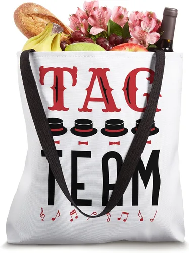 Vista 4 de Tag Team Barbershop Quartet Harmony Singing Singers Bolsa Tote