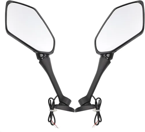 Vista 6 de Mokuo Luz LED para motocicleta, espejos retrovisores con flecha frontal LED para CBR250R 2011-2017 CBR300R 2015-2018 CBR500R 2012-2017