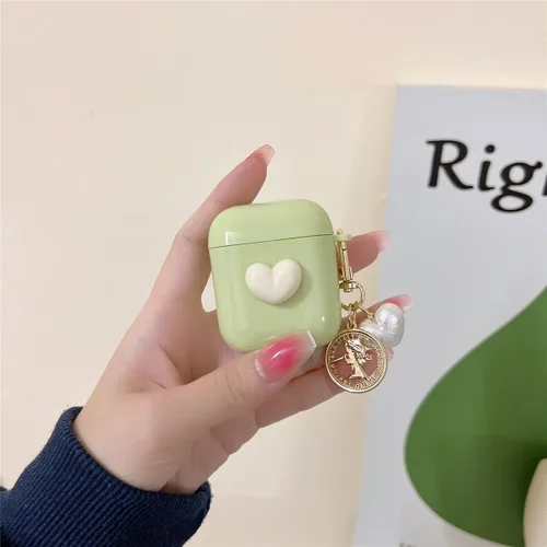 Vista 16 de Compatible con funda para Airpod, funda para Airpods 1 y 2, accesorios de AirPods, funda protectora a prueba de golpes, compatible con funda
